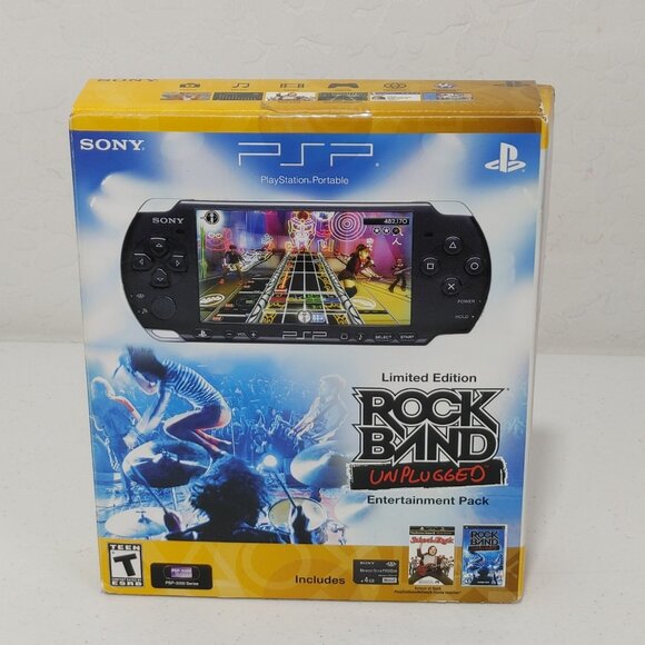 PSP 3001 XPB / 98903 -EMPTY BOX ONLY- Limited Edition Rock Band Unplugged - Picture 7 of 7